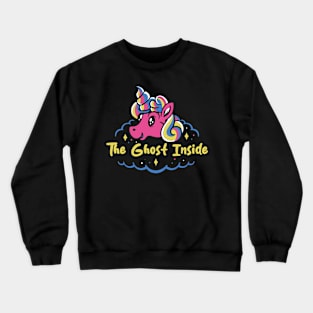 ghost and cute unicorn Crewneck Sweatshirt